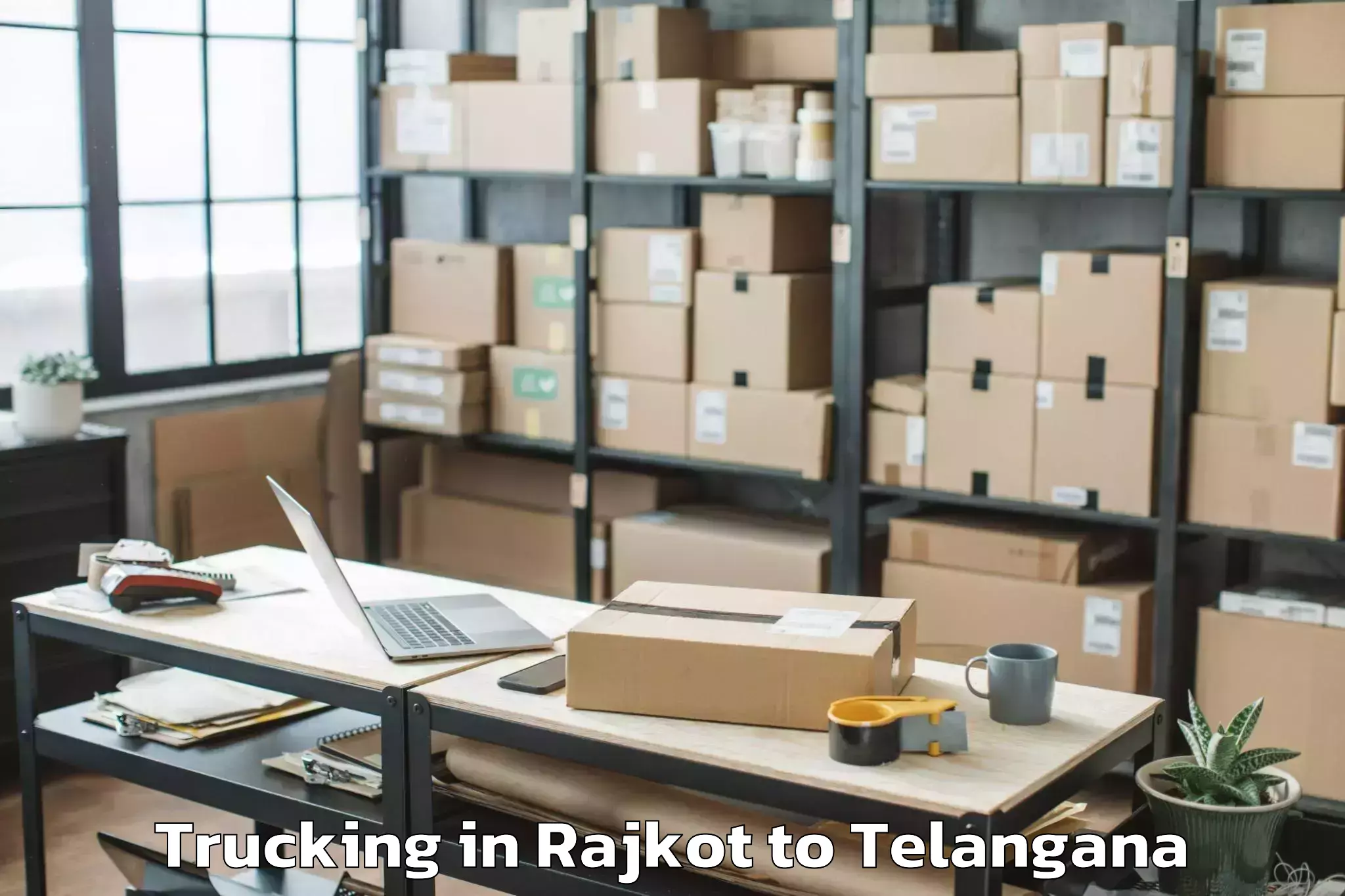 Reliable Rajkot to Kalwakurthy Trucking